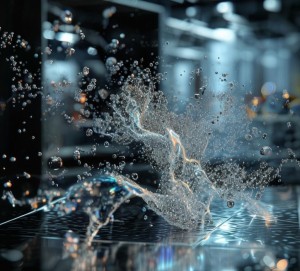 金属颗粒的非凡舞蹈，探索科技与美的奇迹